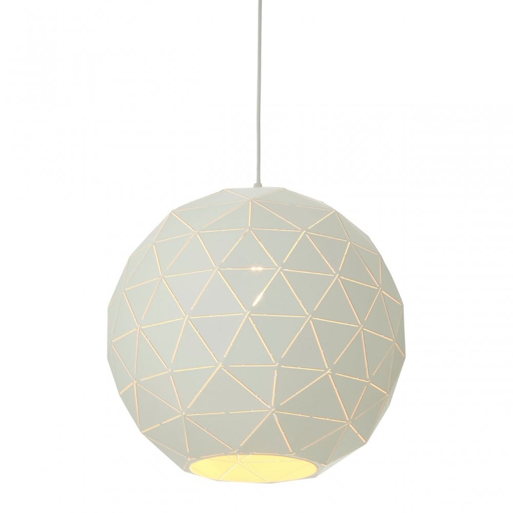 Geoi Small White Pendant Light White