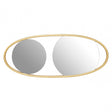 Ximi Large Oval Wall Mirror Brown