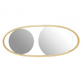 Ximi Large Oval Wall Mirror Brown