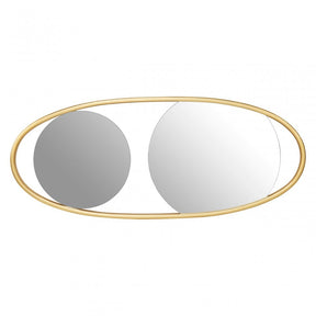 Ximi Large Oval Wall Mirror Brown