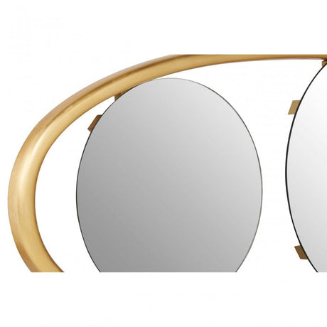 Ximi Large Oval Wall Mirror Brown