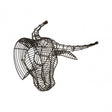 Zania Black Buffalo Head Black