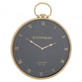 Geoi Large Pocket Style Wall Clock Black