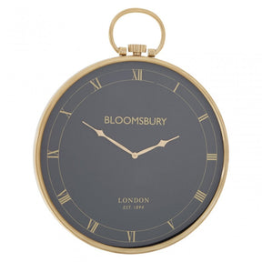 Geoi Large Pocket Style Wall Clock Black