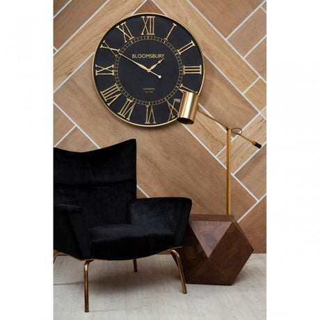 Mano Black andAmp; Gold Floor Lamp Black