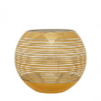 Raya Small Rounded Stripe Vase Gold