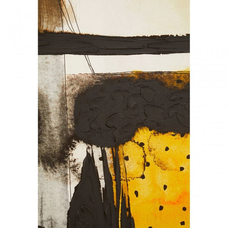 Mourie Black / Ochre Wall Art Black