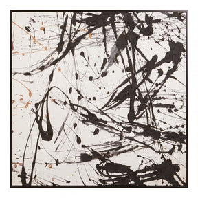 Astratto Black / White Wall Art Black