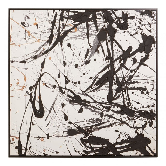 Astratto Black / White Wall Art Black