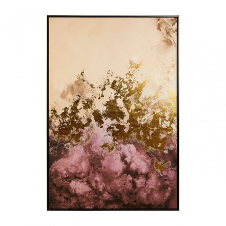 Astratto Cream / Mauve Wall Art Cream