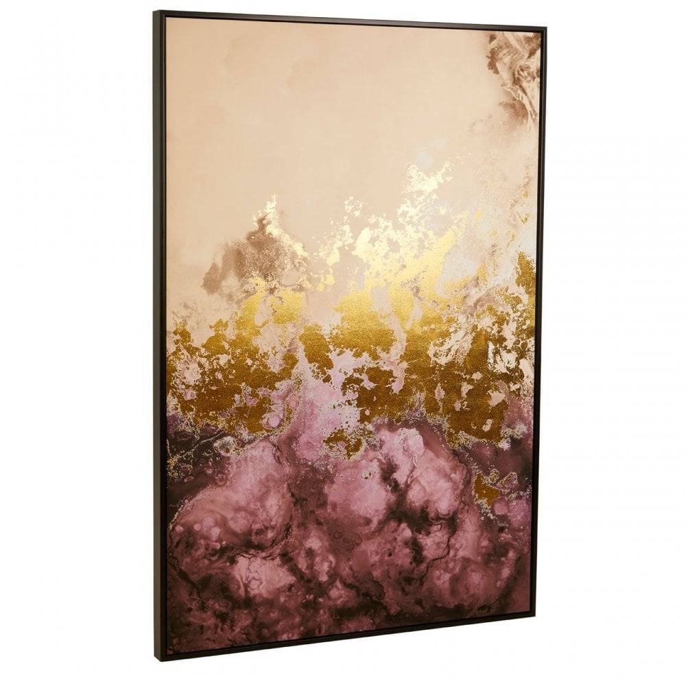 Astratto Cream / Mauve Wall Art Cream