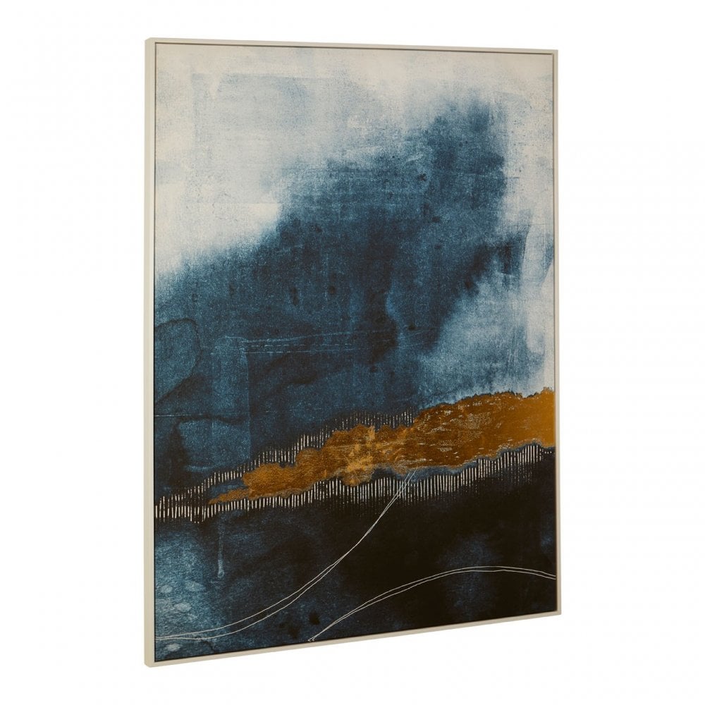 Mourie Blue / Gold Wall Art Blue
