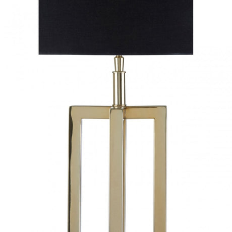 Dankel Gold Finish Rectangular Table Lamp Gold