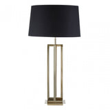 Dankel Gold Finish Rectangular Table Lamp Gold