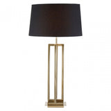 Dankel Gold Finish Rectangular Table Lamp Gold