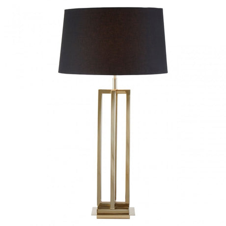 Dankel Gold Finish Rectangular Table Lamp Gold