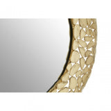 Hamish Pebble Effect Round Wall Mirror Brass
