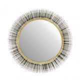 Hamish Brass Finish Iron Wall Mirror Brass