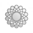 Maris Silver Wall Mirror Silver