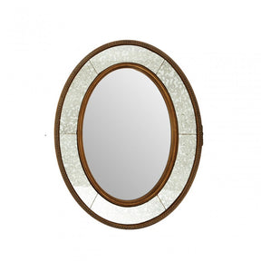 Bingley Oval Wall Mirror Brown