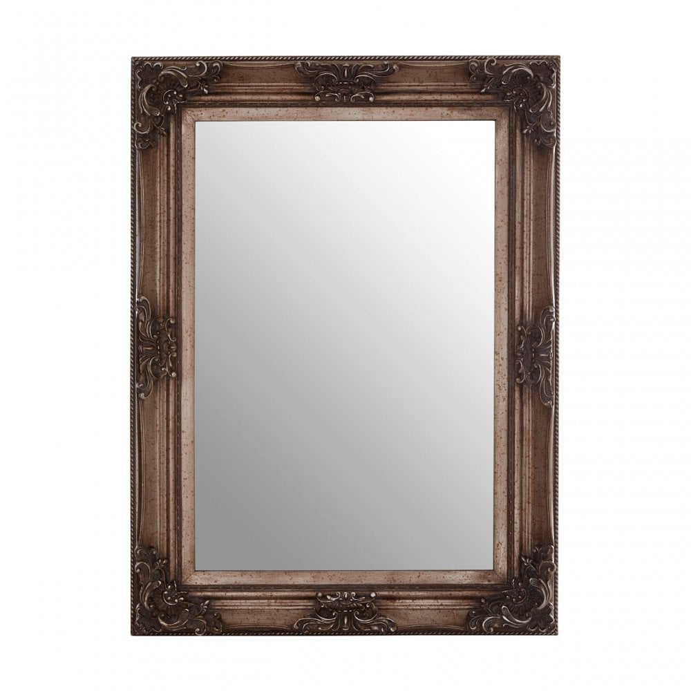 Antoinette Antique Silver Wall Mirror Silver