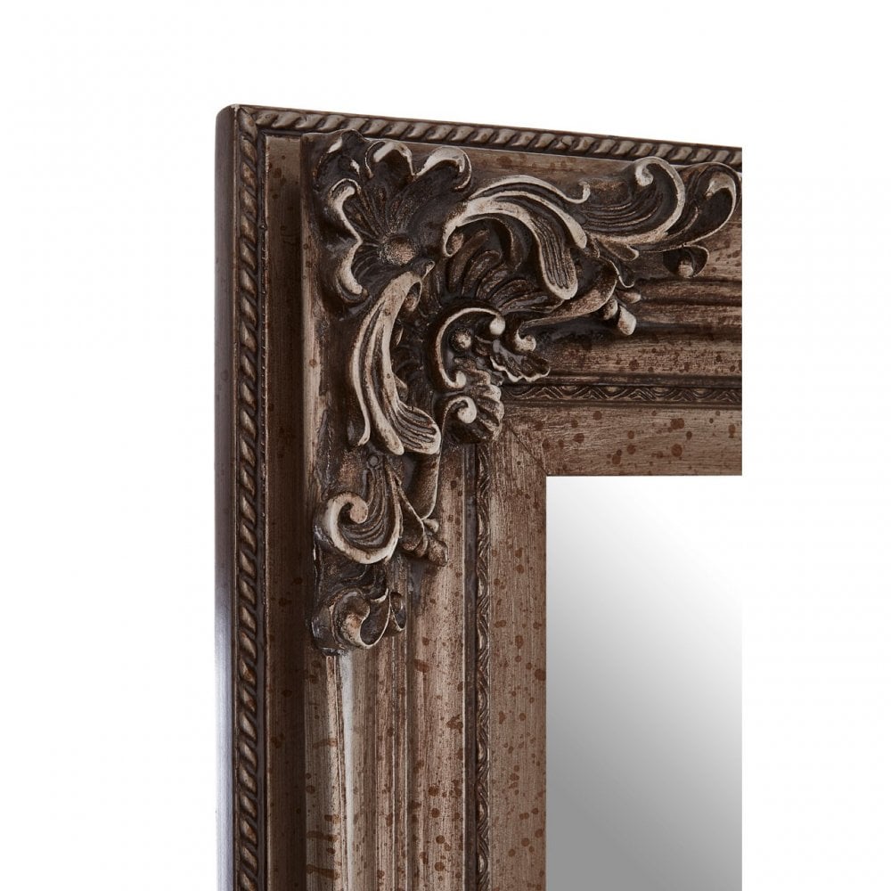 Antoinette Antique Silver Wall Mirror Silver
