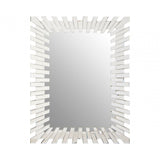 Puzzle Sunburst Wall Mirror Silver