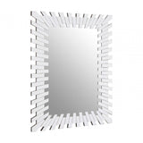 Puzzle Sunburst Wall Mirror Silver
