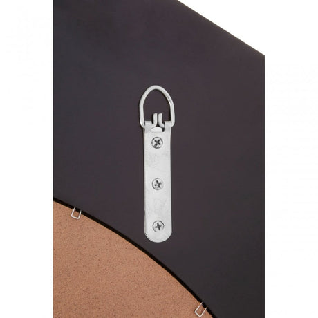 Puzzle Round Wall Mirror Silver