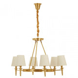 Zina 6 Arm Ceiling Light Copper