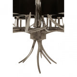 12 Shade Large Antler Chandelier Silver