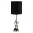 Rockclif Rockclif Antler Table Lamp with Marble Base Silver