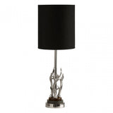 Rockclif Rockclif Antler Table Lamp with Marble Base Silver