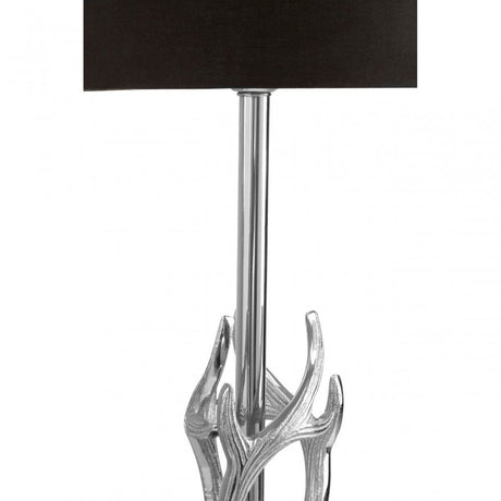Rockclif Rockclif Antler Table Lamp with Marble Base Silver