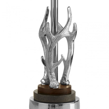 Rockclif Rockclif Antler Table Lamp with Marble Base Silver