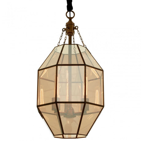 Calissa Polygonal Pendant Light Brass
