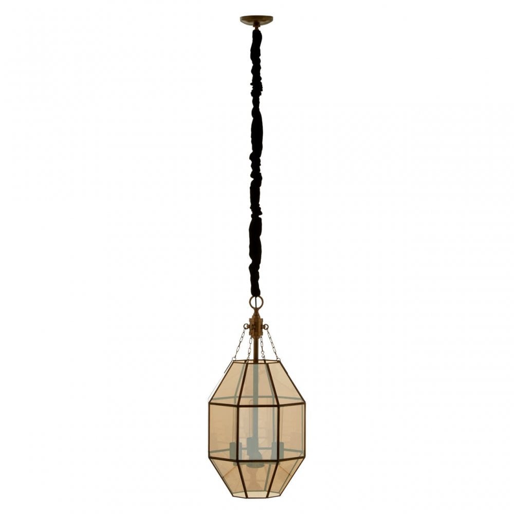 Calissa Polygonal Pendant Light Brass