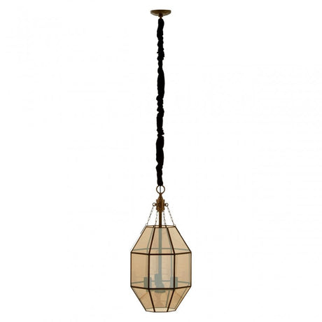 Calissa Polygonal Pendant Light Brass