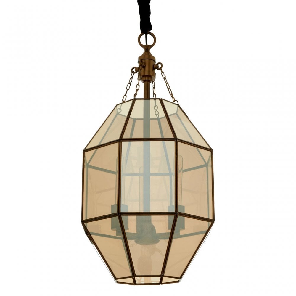Calissa Polygonal Pendant Light Brass