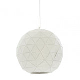 Geoi Medium White Pendant Light White