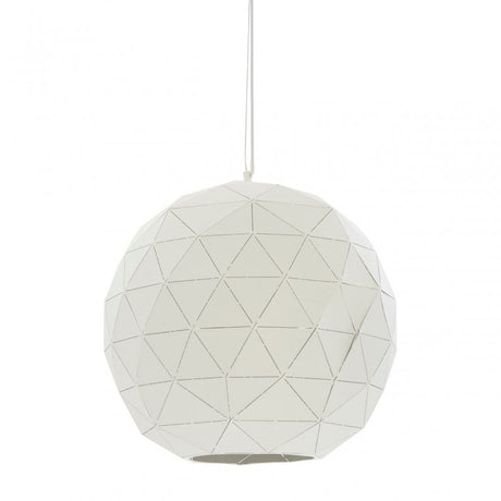Geoi Medium White Pendant Light White