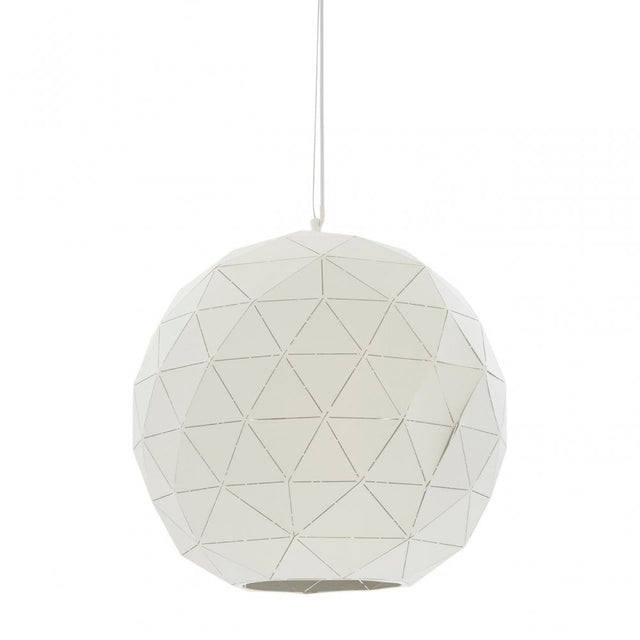 Geoi Medium White Pendant Light White