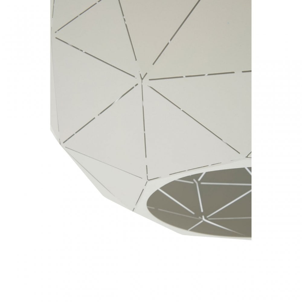 Geoi Medium White Pendant Light White
