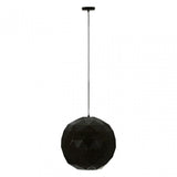 Geoi Medium Black Pendant Light Black