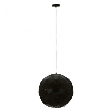 Geoi Medium Black Pendant Light Black
