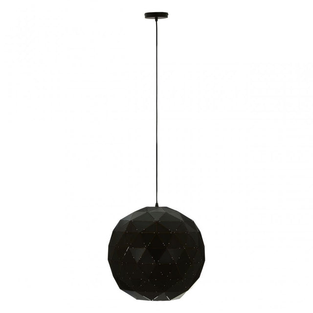 Geoi Medium Black Pendant Light Black