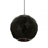 Geoi Medium Black Pendant Light Black