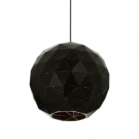 Geoi Medium Black Pendant Light Black