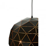 Geoi Medium Black Pendant Light Black