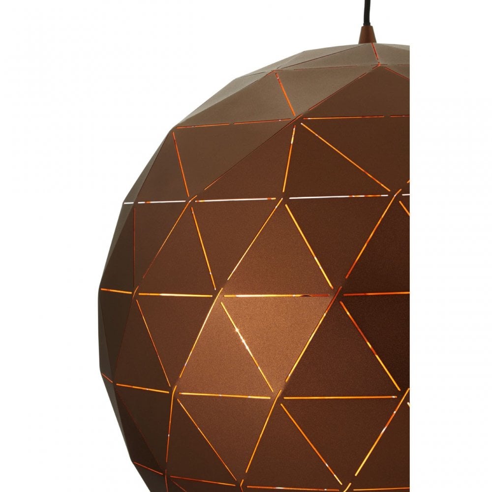 Geoi Medium Coffee Finish Pendant Light Brown